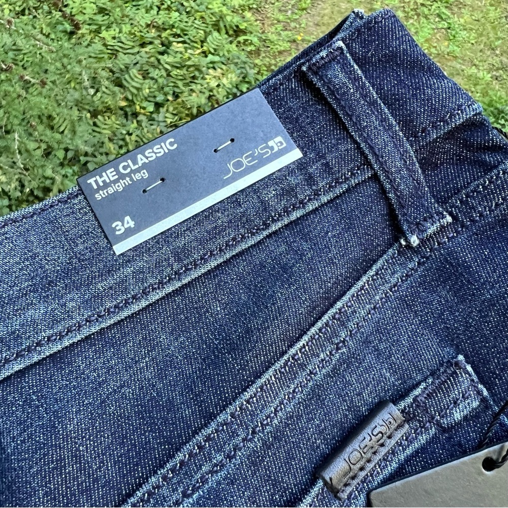 Joe's Jeans The Classic in Kofi Men's Deep Indigo Color Straight Leg Jeans Sz 34 - Picture 7 of 8